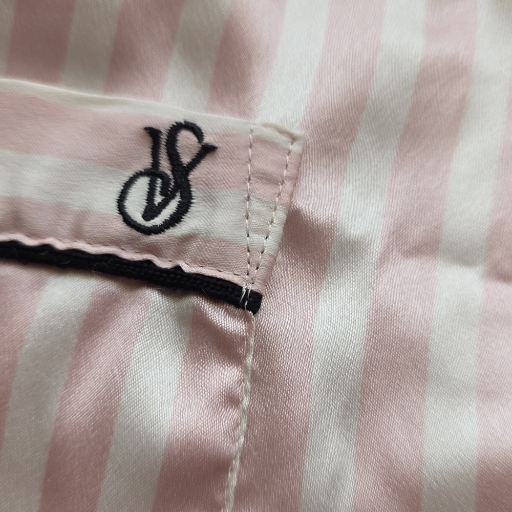 Striped Pink Button-Up Pajama Top - Picture 5 of 5